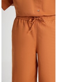 Resim Wrangler Loose Fit Rahat Kesim Normal Bel Geniş Paça Kahverengi Pantolon W241596220 Kahverengi 