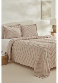 Resim Karaca Home Arlina Geo Tek Kişilik Yatak Örtüsü Takımı Taş Taş 