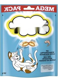 Resim Mega Pack Somonlu Kedi Ödül Maması 180 Gr 0.75 LT - 2.5 LT - 12 KG 