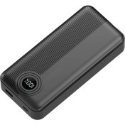 Resim Dexim W4 20.000 mAh 22.5W Type C+Lightning Entegre Kablolu LED Göstergeli Powerbank - Siyah 