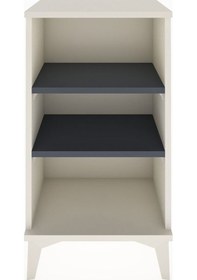 Resim Arges Komodin 2 Raflı 44x30x80 Aytaşı-antrasit Aytaşı 