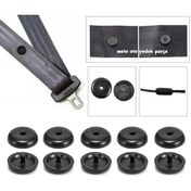 Resim GARDENAUTO Emniyet Kemeri Klipsi Düğmesi Stop Düğme Toka 5li Set 