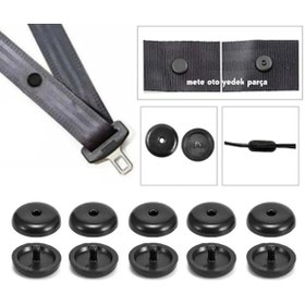 Resim GARDENAUTO Emniyet Kemeri Klipsi Düğmesi Stop Düğme Toka 5li Set 