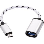 Resim Gplus MC318 UTV007 Micro USB 3.0 To USB 3.0 Otg Kablo Gümüş 