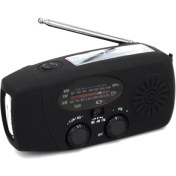 Resim Ganbao 2000 Mah Siyah 2000 Mah Çok Fonksiyonlu Radyo El Krank Güneş USB Şarj Fm Am Wb Noaa Hava Durumu Radyo Acil Durum LED El Feneri Torch Güç Yasağı (Yurt Dışından) 