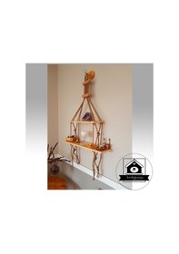 Resim Raf - Özel Kaliteli Masif- Duvar Rafı - Halatlı Raf - Kitaplık 