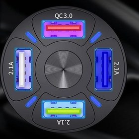 Resim Zuidid Araç Hızlı Şarj 4 USB 7 A Çoklu Hızlı Şarj 