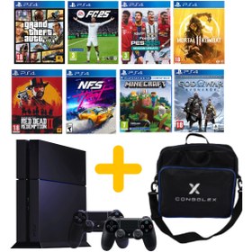 Resim Sony PS4 Standart 1TB (Yenilenmiş) + Çift Kol + ConsoleX Çanta + 12.02v Yazılım 