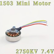 Resim 1503 Mini RC Model Fırçasız Motor Drone Motoru 2750KV 7.4V 