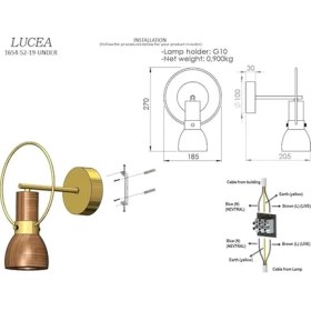 Resim Poına Teklı Antık Lak Aplık 1XGU10 