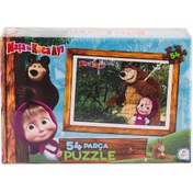 Resim Eco Lounge MS7965 Masha ve Koca Ayı 54 Parça Puzzle -Laçokids 