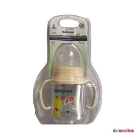 Resim Bambino Pp Geniş Ağızlı Kulplu Biberon 150 Ml Krem B817 