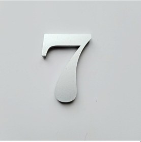 Resim Gendec 5 Cm No 7 Yapışkanlı Metalik Gri 