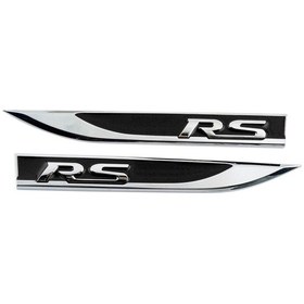 Resim Rs Çamurluk Logosu Arması Siyah-Krom 