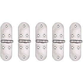 Resim 5'li Paslanmaz Krom Menteşe. 38x118mm. Krom 304 