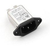 Resim Alkatronik Cw1d-10a-t Ac 250v 10a C14 Erkek Soket Emı Filtreli Hat Şebeke Emc Rfı Gürültü Bastırıcı Azaltıcı 