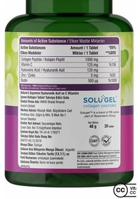 Resim Nature's Supreme Beauty Collagen 30 Tablet 