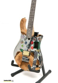 Resim Elektro Gitar Custom Epoksi & Yıllanmış Ağaç Kişiye Özel Natural 