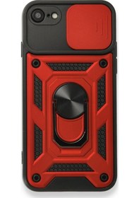 Resim Apple Uyumlu iPhone Se 2020 Kilif Tank Aramid Sürgülü Vega Yüzüklü 526364338 