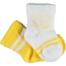 Resim Bibaby Biorganic Bear 2'li Kız Çorap 68412 Sarı 