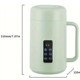 Resim Sinuoshop Açık Yeşil 500ml Paslanmaz Çelik Elektrikli Su Isıtıcı 500w Anında Sıcak Anti Kuru Yakma Seyahat Ofis Ev Kullanımı 