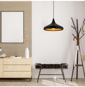 Resim Pera Siyah Tekli Modern Retro Sarkıt Retro Salon Avize 