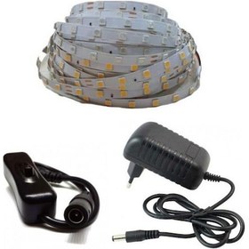 Resim Şerit Led Tek Çipli Adaptör Tak Çalıştır Set Anahtarlı 