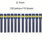 Resim 120/240 Otomatik Kalem Ucu, 0.5mm/0.7mm HB Mekanik Kalem Yedek Uçları 