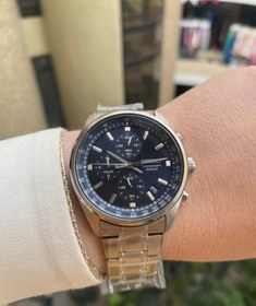 Resim Seiko SSB377P 42 mm Quartz Kronograf 10 ATM Lacivert Kadran Çelik Erkek Kol Saati 
