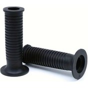 Resim Hightower 2 Adet Evrensel 1''25mm Siyah Motosiklet Tutacak Kaucuk Gidon Baret Scooter Off-road 