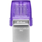 Resim Kingston 64GB microDuo 3C USB 3.2 Gen1 USB Bellek DTDUO3CG3/64GB Kingston