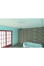 Resim Motifpiyer Lamba Tavan Göbeği-Sekizgen-egri-135-56cm-2 Adet 