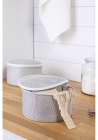 Resim Ocean Home Textile Gri Renk İç Çamaşırı Yıkama Filesi 20 x 10 cm 