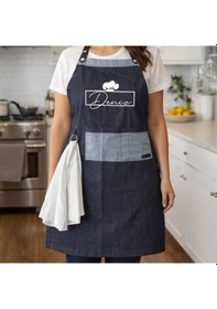 Resim Bk Gift Kişiye Özel İsimli Pamuk Denim Havlu Detaylı Mutfak Önlüğü -4, Aşçı Ve Şef Önlüğü, Ev Hediyesi Kobitmeyencom36588 Bk Gift Renkli 