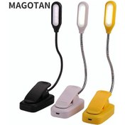 Resim Süper Parlak Okuma Kitabı Masa Lambası Öğrenci Yurdu Katlanabilir Kelepçe Led Masa Lambası Pil İle Çalışan Göz Koruması Okuma Lambası Beyaz 