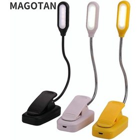 Resim Süper Parlak Okuma Kitabı Masa Lambası Öğrenci Yurdu Katlanabilir Kelepçe Led Masa Lambası Pil İle Çalışan Göz Koruması Okuma Lambası Beyaz 