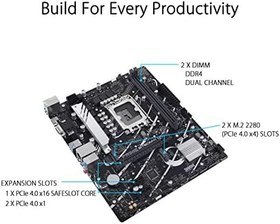 Resim Asus Prime B760M-K D4 Intel B760 Soket 1700 DDR4 5333(OC) MHz mATX Gaming (Oyuncu) Anakart 