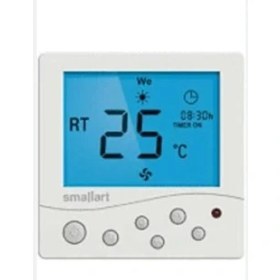 Resim Smallart Sıva Üstü Dijital Fancoil Termostatı SM2008FFS-L 