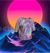 Resim Hello Stranger Parlak T-shirt Disko Topu Hologram 
