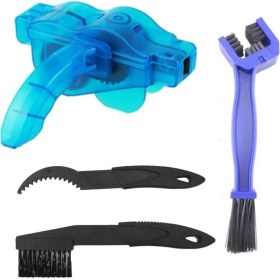 Resim Mabelme Store Buffer® Bisiklet Zincir Dişlisi Koruyucu Pas Sökücü Temizleme Fırçası Aparatı Bakım Seti 4 Parça 