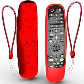 Resim Packzprint LG Remote MR20GA MR19BA MR18BA MR650A MR600 için Kılıf Kapak, LG Smart TV Magic Uzaktan Kumanda için Silikon Kılıf Kordonlu 