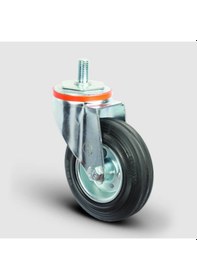 Resim EM05SPR150 Oynak Civatalı Kauçuk Tekerlek Çap:150 Hafif Sanayi 