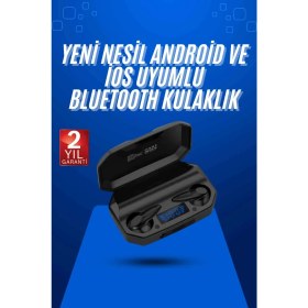 Resim Butik Bfs Çağrı Cevaplayabilen Akıllı Saat 5.2 Bluetooth Bağlantılı Gaming Kulaklık 