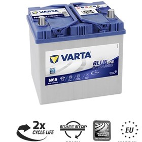 Resim 12V 65 Ah Amper 650A Varta Akü Start-Stop Efb Blue Dynamic N65 / 367483670 