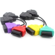Resim Vgate İcar Adaptör Bağlantısı Fiat Ecu Scan 16 Pin Kablo 4 Renk 4 Farklı Modül Bağlantısı 