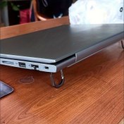 Resim 2 Adet Alaşım Laptop Standı - Ergonomik Ayarlanabilir Soğutma Tabanı, Katlanır Sağlam Evrensel 