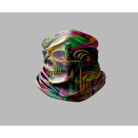 Resim Buffalo Kuru Kafa Tasarımlı Motorcu Buff Maske Outdoor Boyunluk Unisex Bandana 