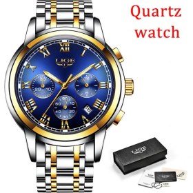 Resim Hanyang Altın Mavi Lıge Erkekler Lüks Otomatik Mekanik Saat Klasik Iş Izle Erkekler Tourbillon Su Geçirmez Erkek Kol Saati Relogio Masculino + Kutu (Yurt Dışından) 