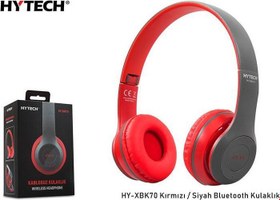 Resim Hytech HY-XBK70 Kırmızı-Siyah Bluetooth Kulaklık 