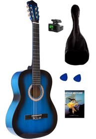 Resim Arriva Tam Boy 4/4 Klasik Gitar Seti 39'' Mavi 
